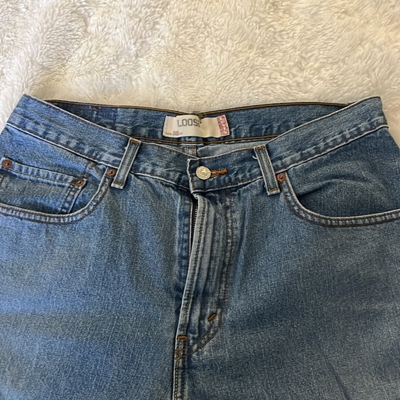 Men's 569 Levi Strauss & CO Light Blue Denim Shorts Loose Fit Size 32 - Picture 4 of 5